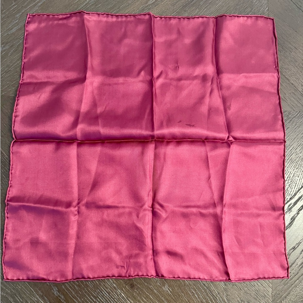 Maroon Pocket Square. 17in By 17in. Used